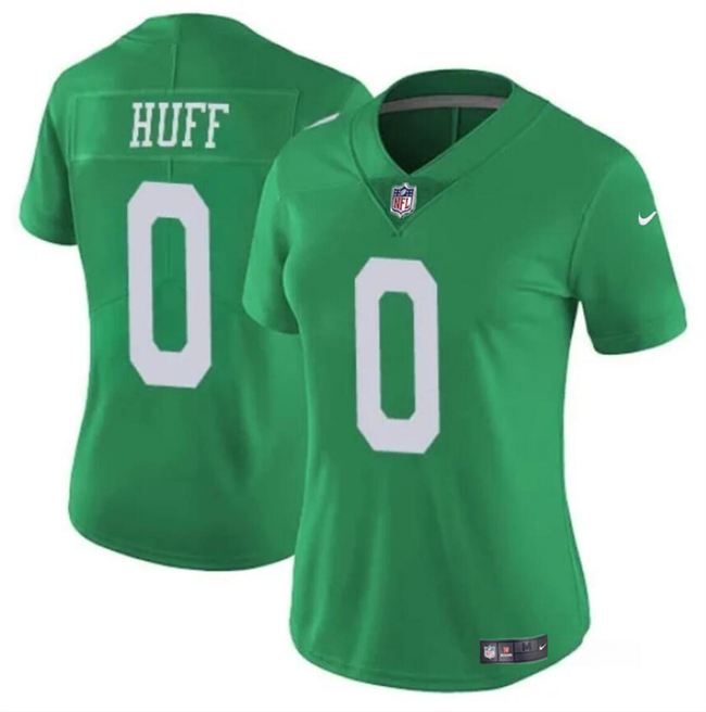 Women's Philadelphia Eagles #0 Bryce Huff Green Vapor Untouchable Throwback Limited Stitched Football Jersey(Run Small)